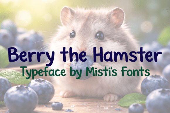 Berry the Hamster: A Charming Handwritten Font for Friendly Designs