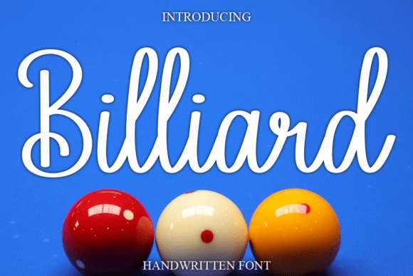 Billiard: A Sweet and Cursive Handwritten Font for Joyful Design