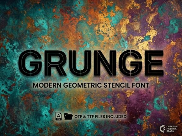 Evaluating Grunge: A Modern Geometric Stencil Font for Industrial Design