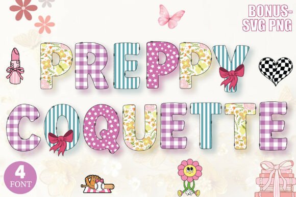 Preppy Coquette Decorative: Elevate Your Designs with Trendy Typography