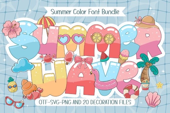Ride the Creative Tide with the Summer Wave Font