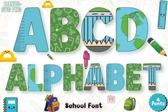 School Doodle: A Practical Guide to the Crayon-Style Alphabet Pack