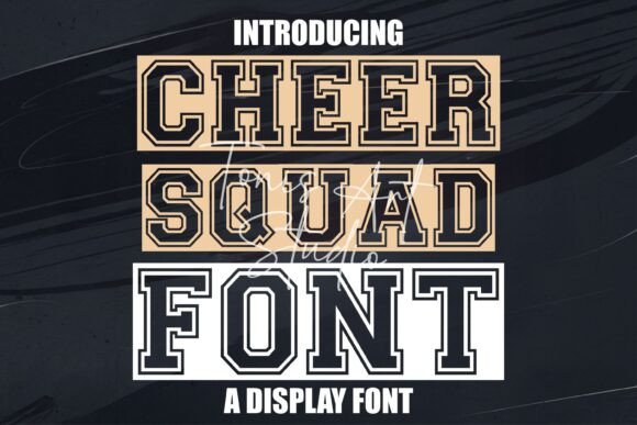 Unleash Team Spirit: How the Cheer Squad Font Elevates Athletic Branding and Design