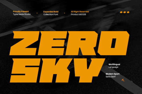 Zero Sky: A Modern Typeface Engineered for Speed and Digital Impact